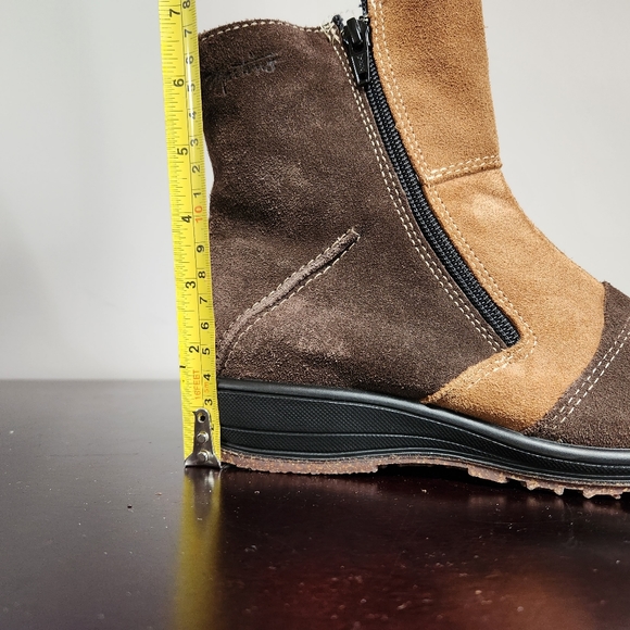 MARTINO brown suede patchwork ankle boots - Picture 11 of 11